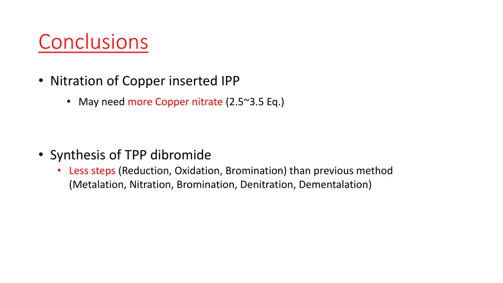 conclusions 1