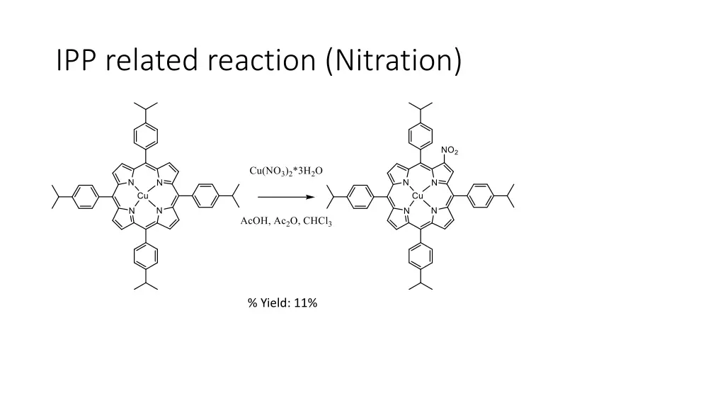 ipp related reaction nitration