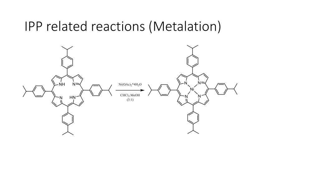 ipp related reactions metalation