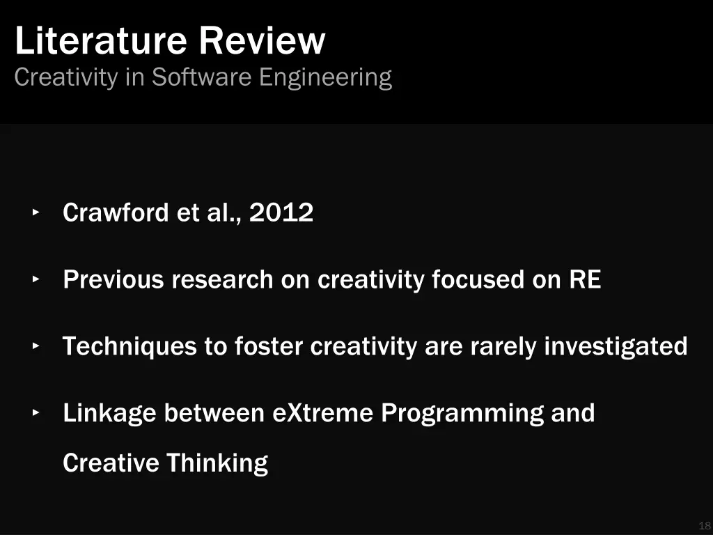 literature review creativity in software 1