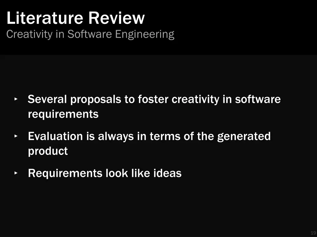literature review creativity in software 2