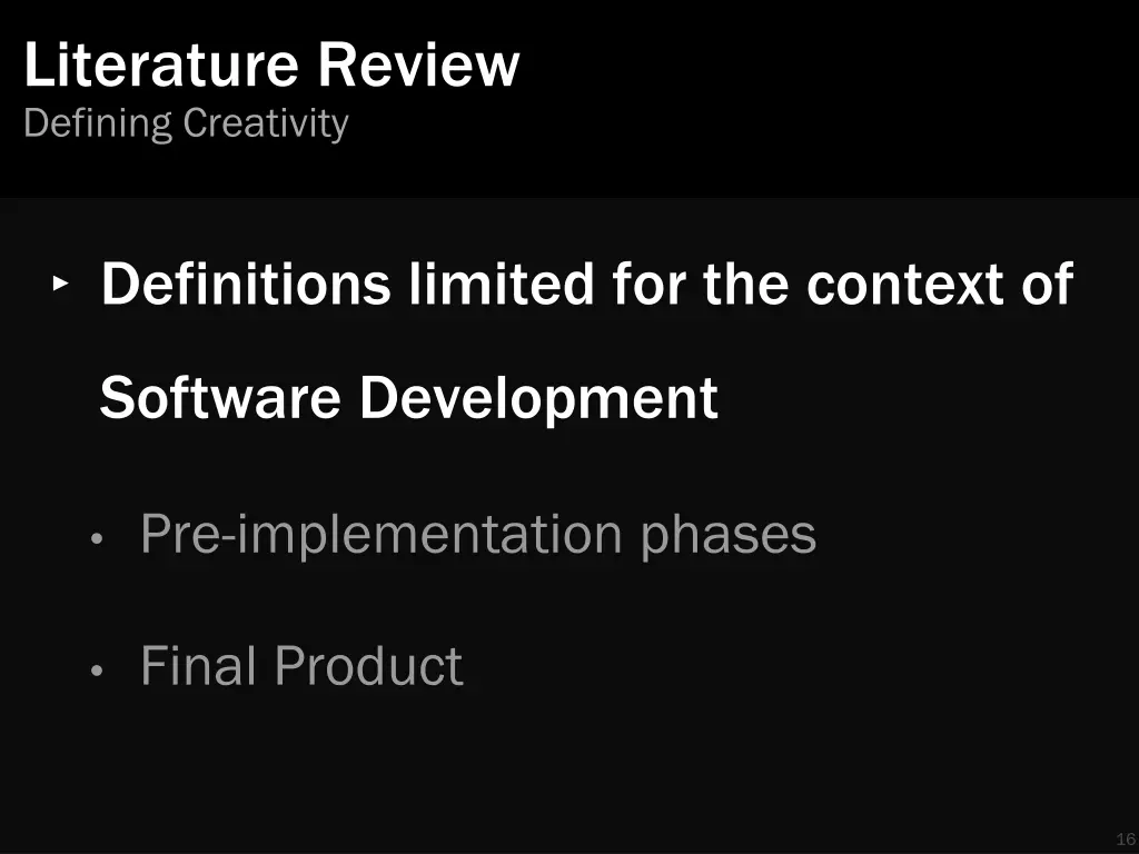 literature review defining creativity 1
