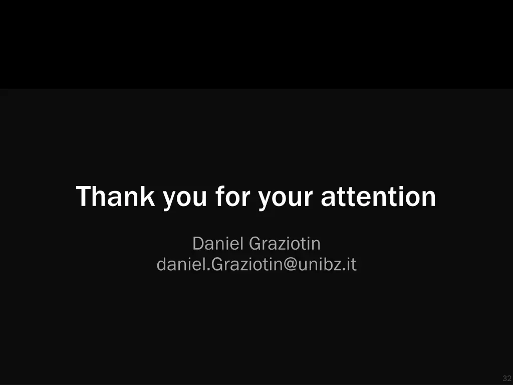 thank you for your attention