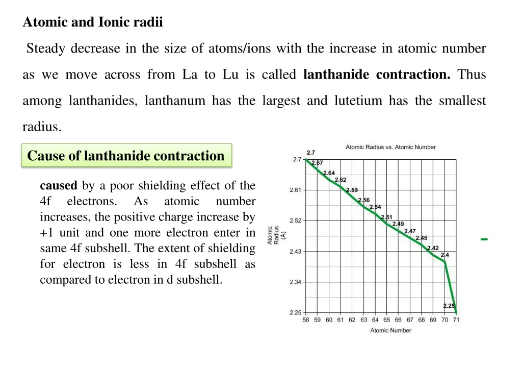 atomic and ionic radii