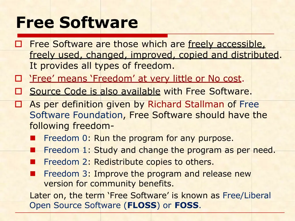 free software