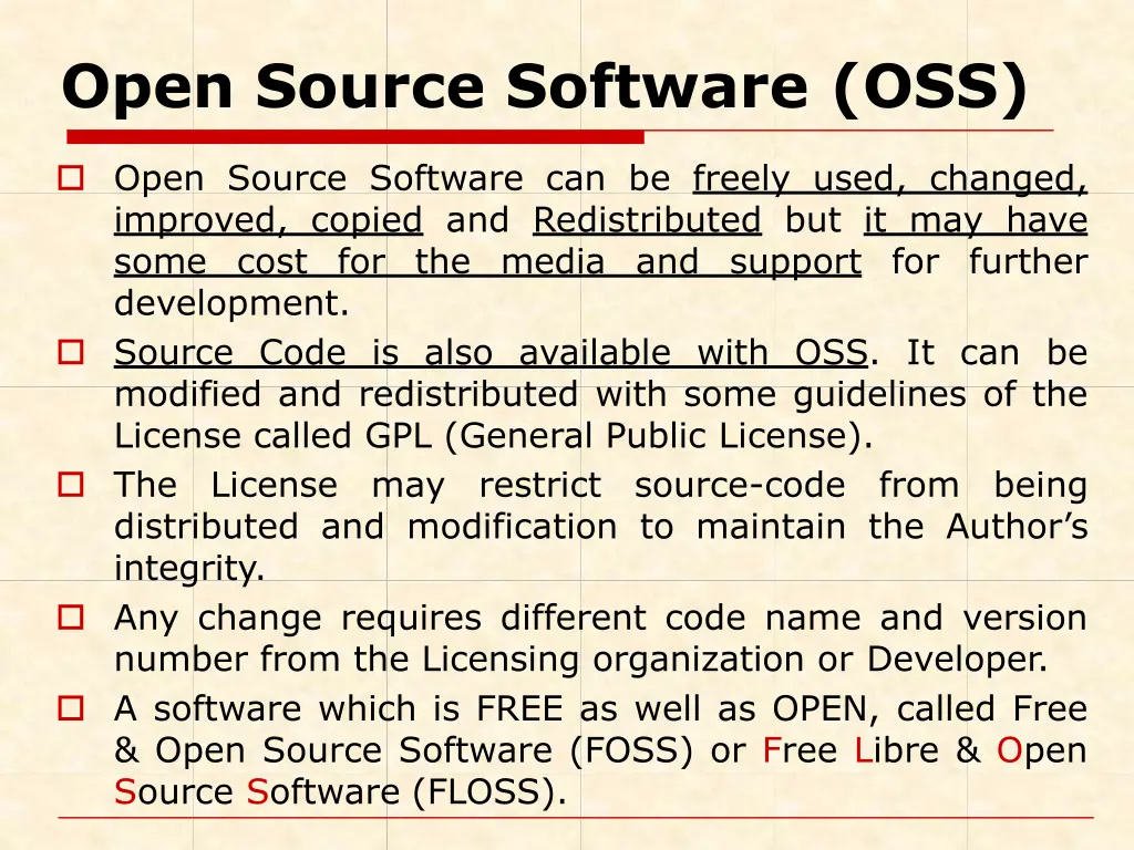 open source software oss