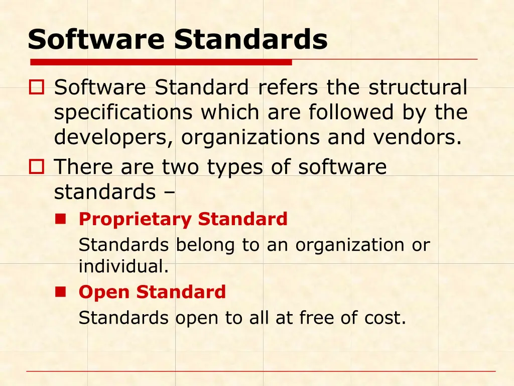 software standards
