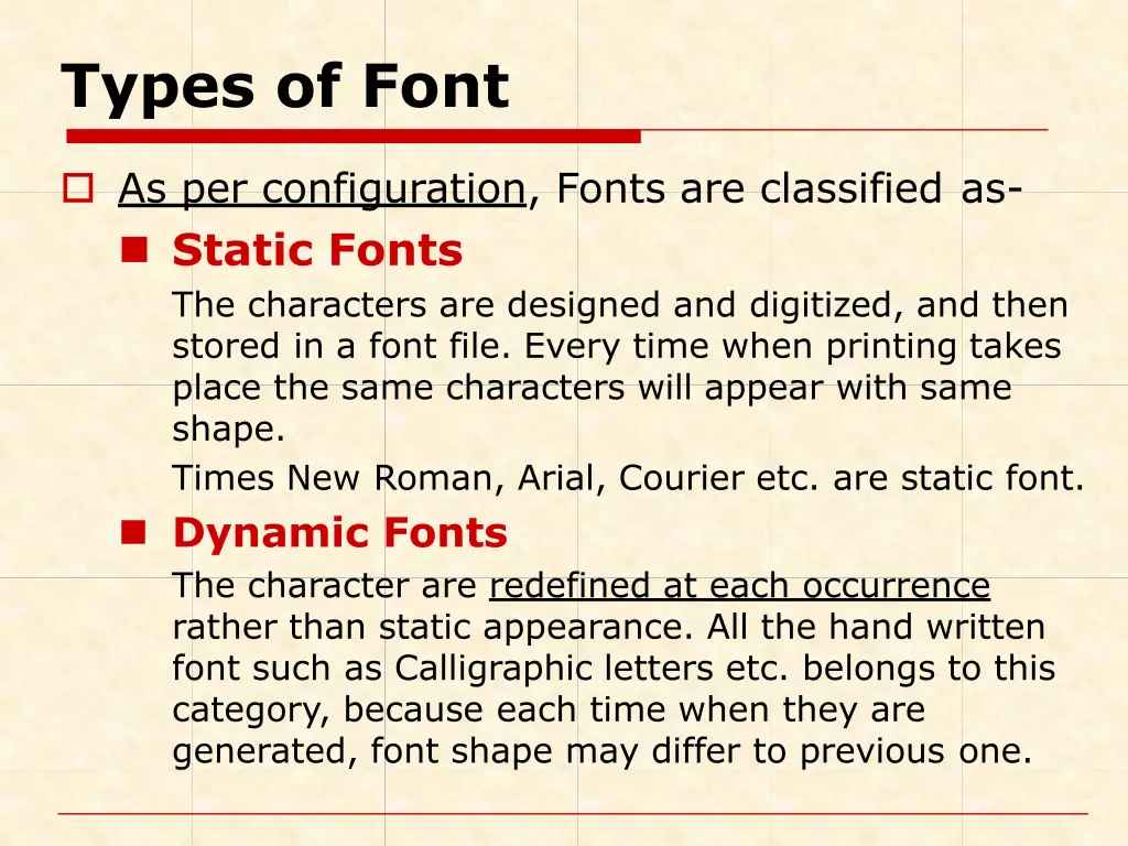 types of font 1