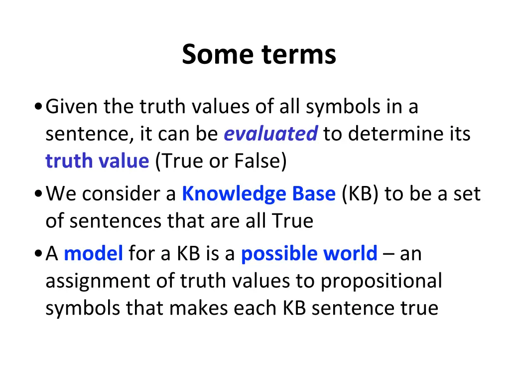 some terms