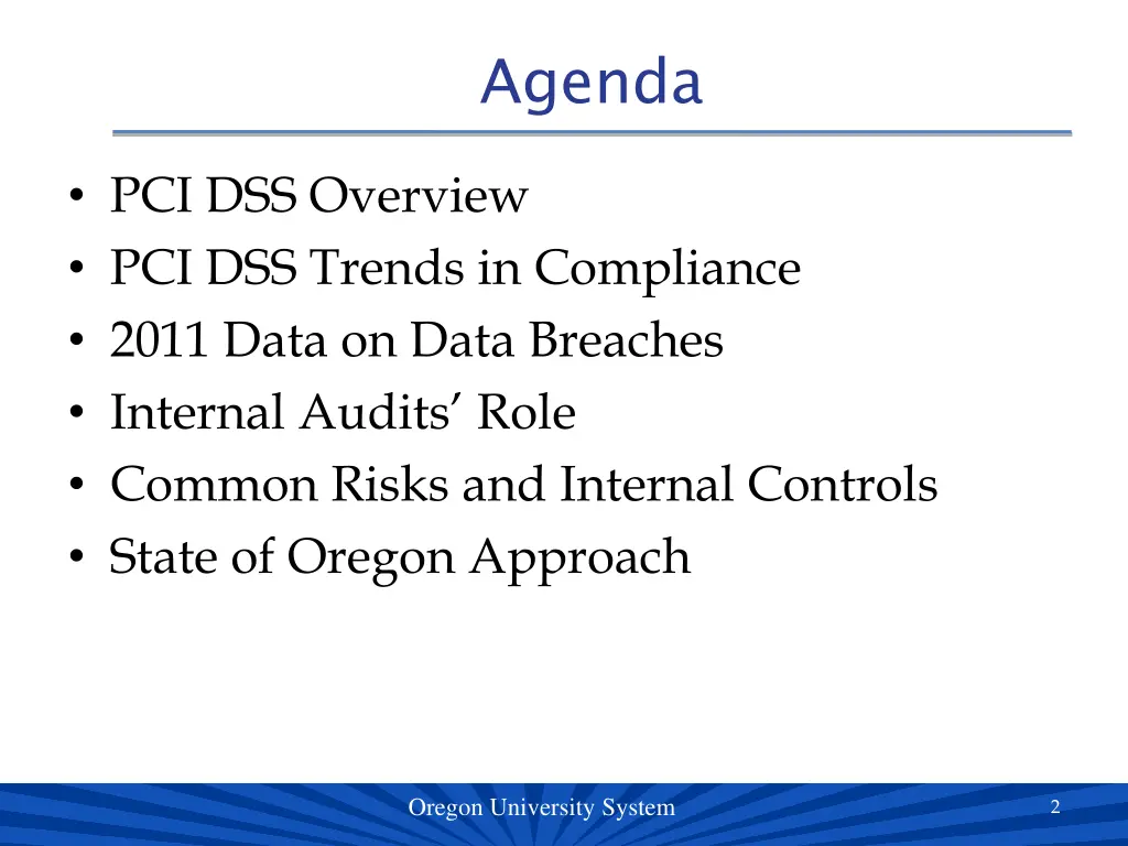 agenda