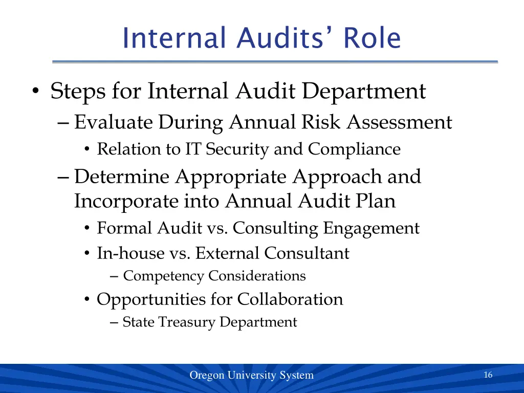 internal audits role 2