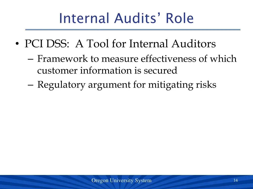 internal audits role
