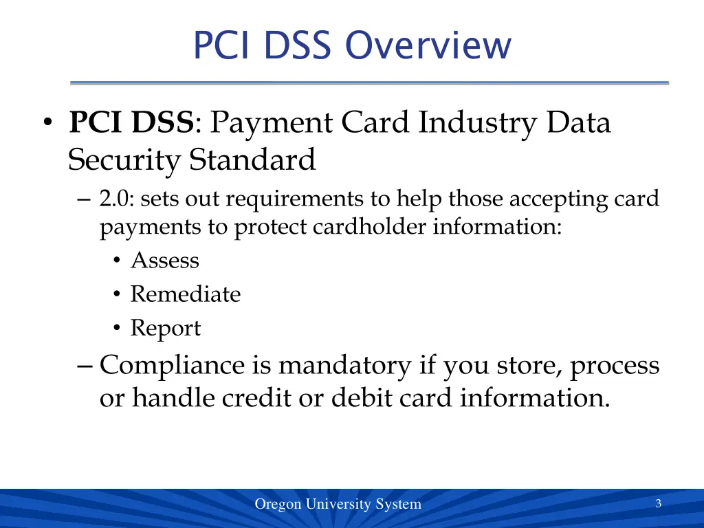 pci dss overview