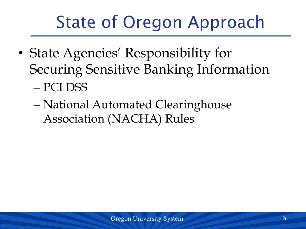 state of oregon approach 1