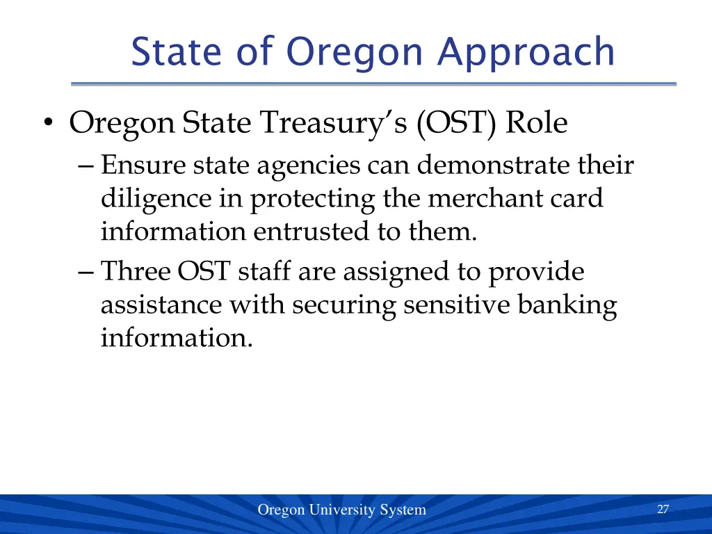 state of oregon approach 2