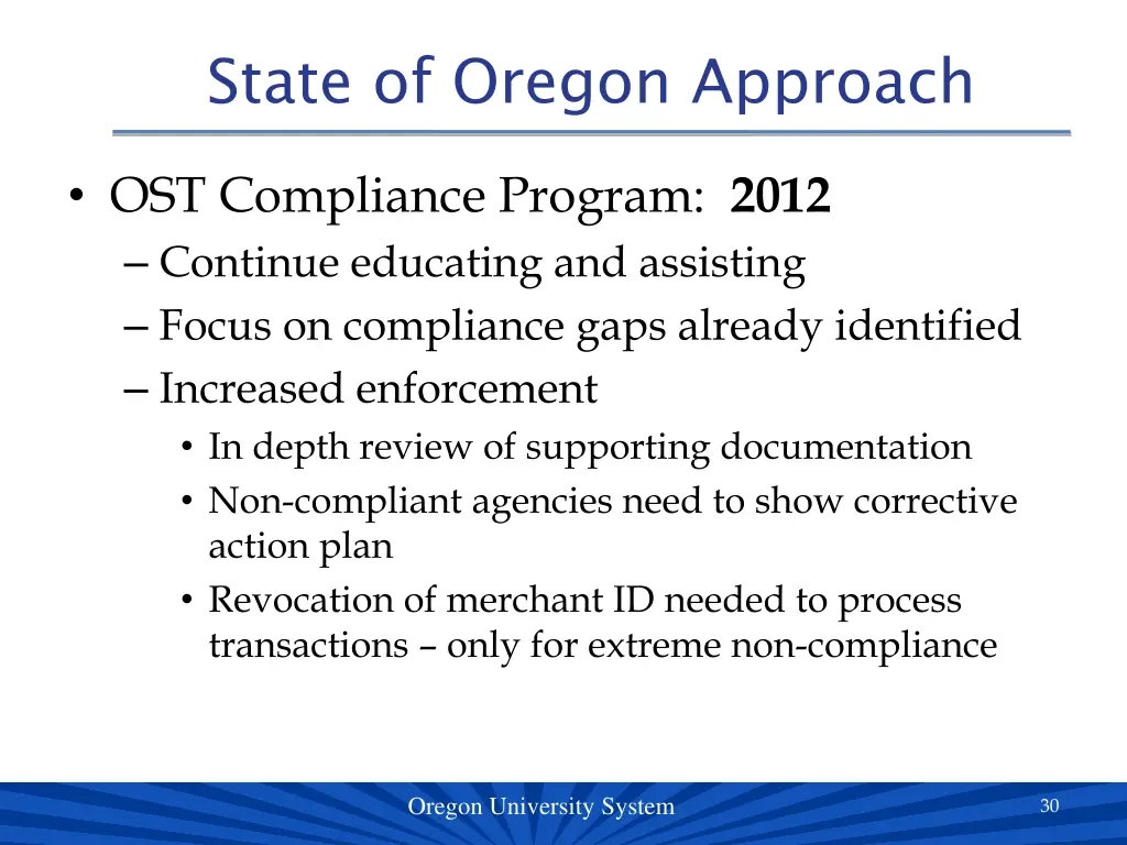 state of oregon approach 5
