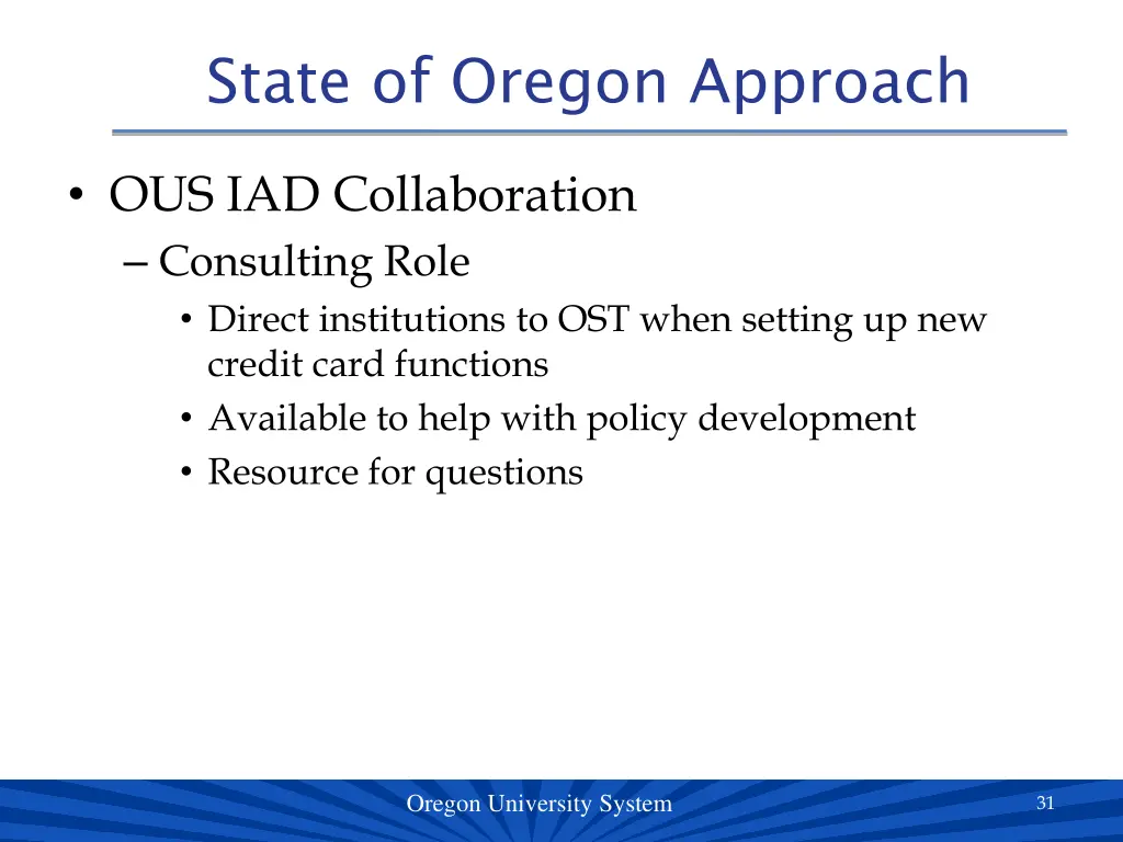 state of oregon approach 6