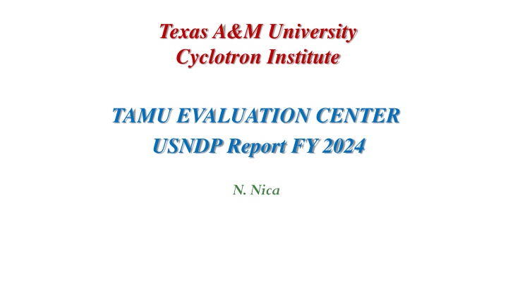 texas a m university cyclotron institute