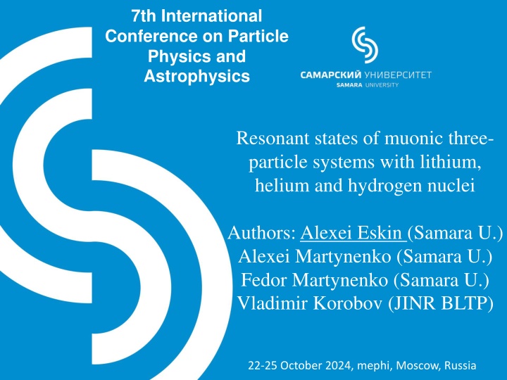 7th international conference on particle physics