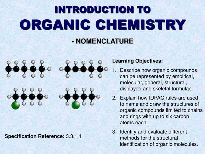 introduction to organic chemistry
