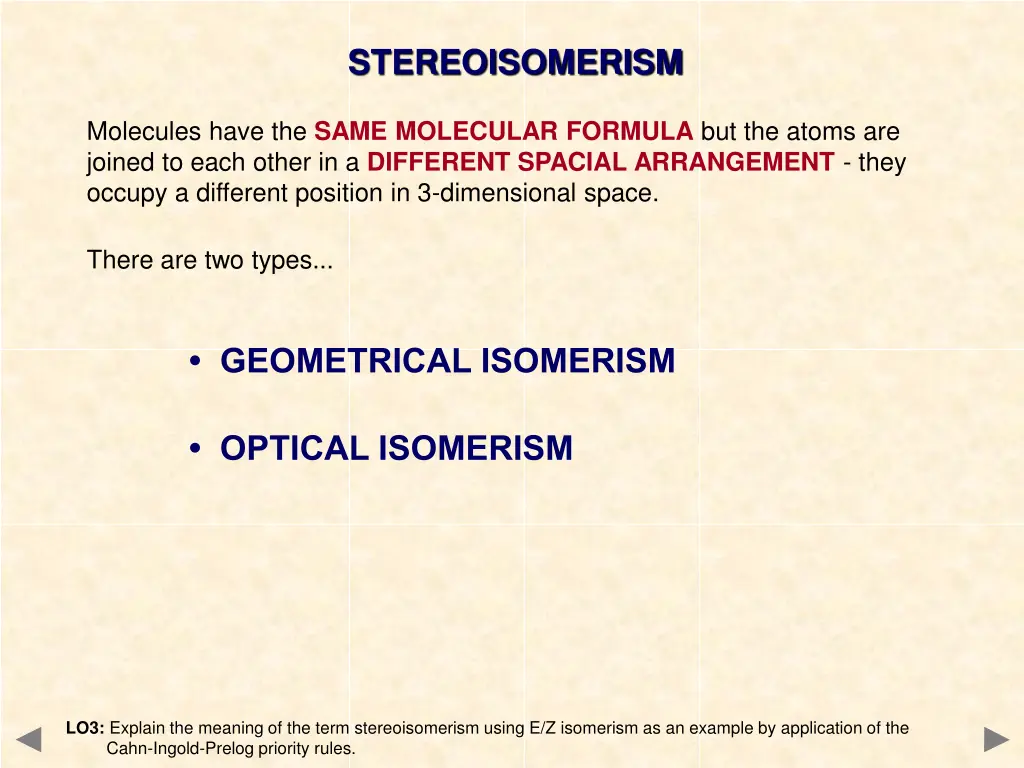 stereoisomerism