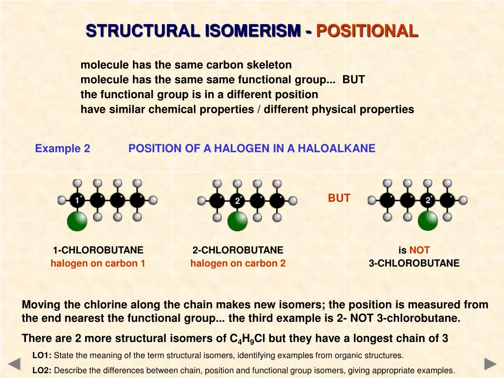 structural isomerism positional 1