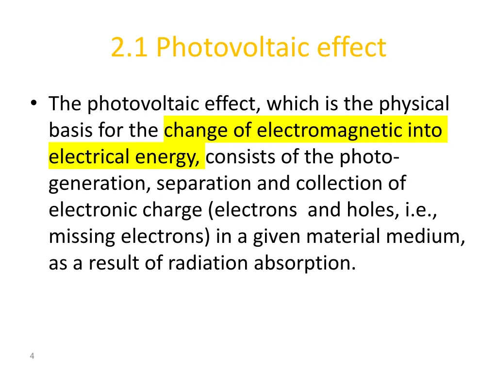 2 1 photovoltaic effect