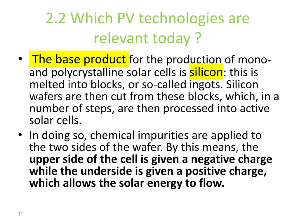 2 2 which pv technologies are relevant today 2