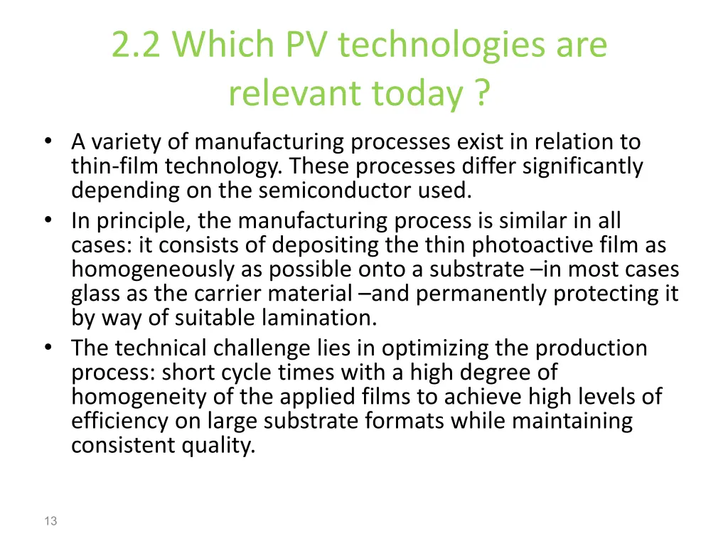 2 2 which pv technologies are relevant today 3