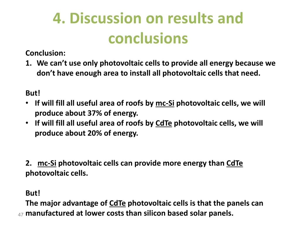 4 discussion on results and conclusions 1