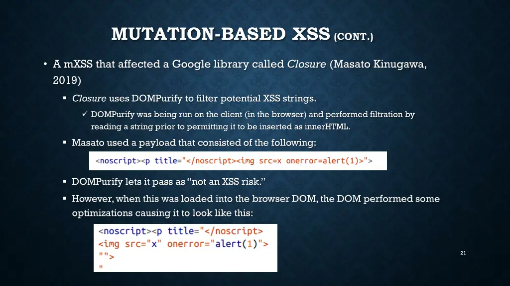 mutation based xss cont 1