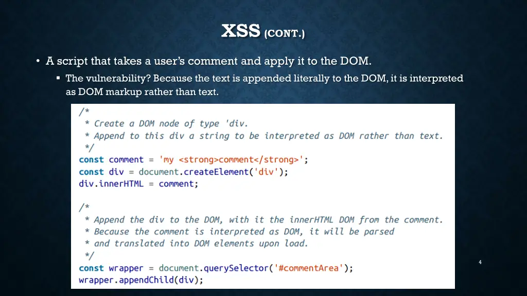 xss cont