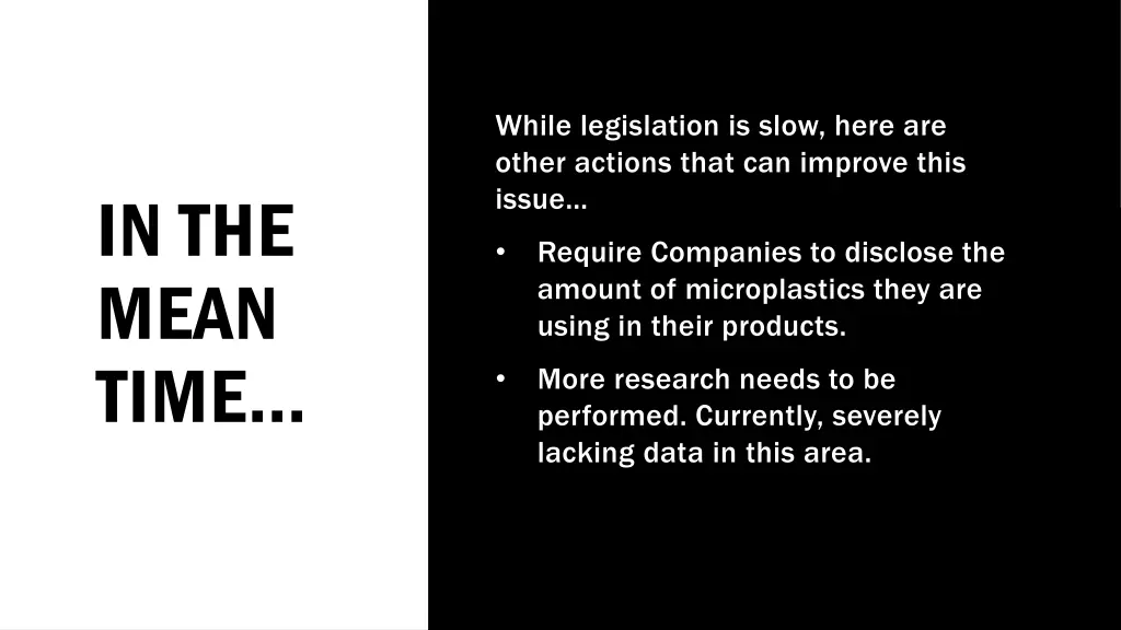 while legislation is slow here are other actions