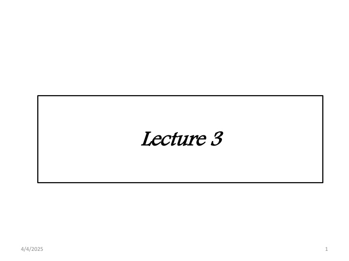 lecture 3