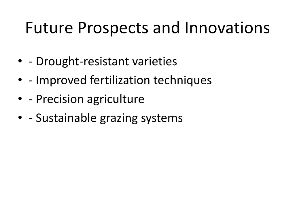future prospects and innovations