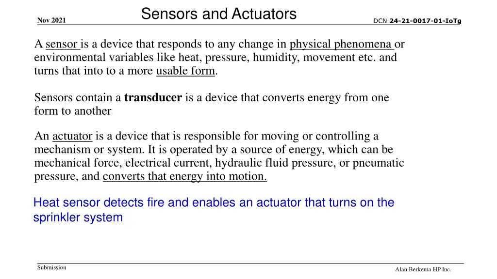 sensors and actuators