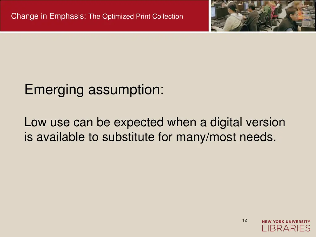 change in emphasis the optimized print collection 8