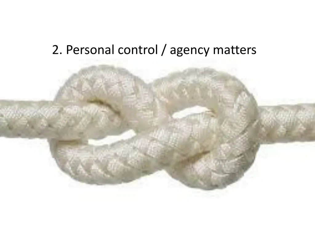 2 personal control agency matters