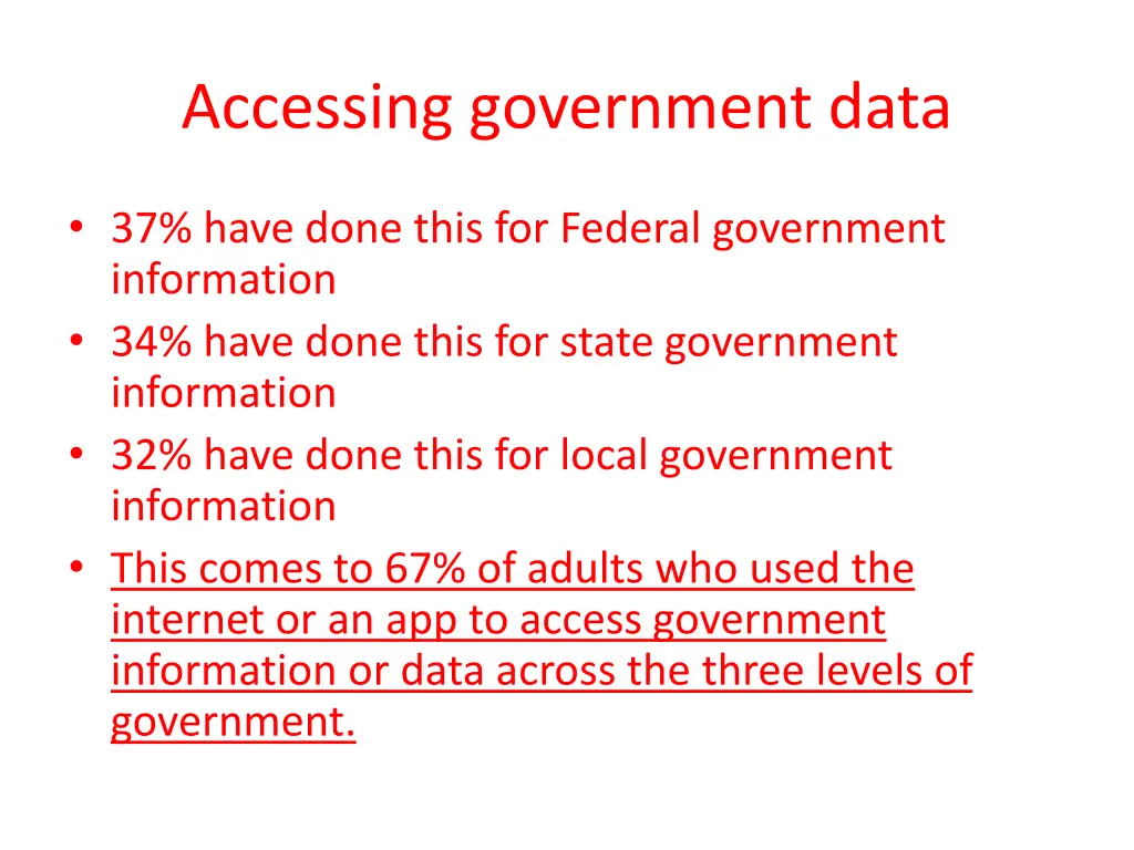 accessing government data