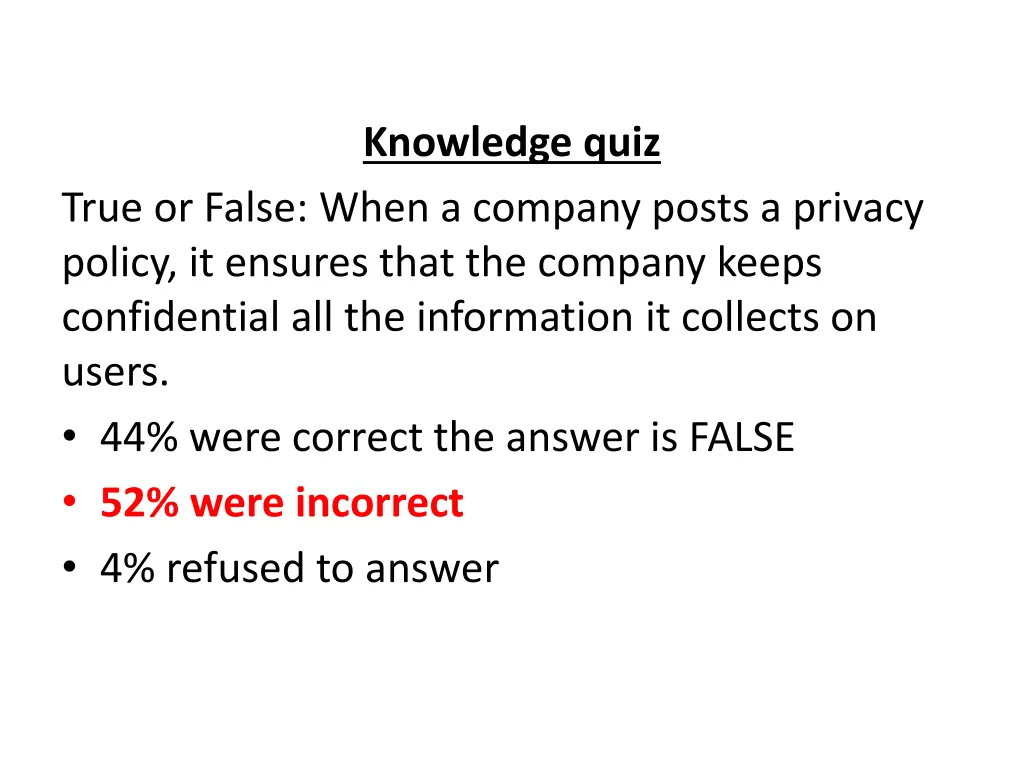 knowledge quiz