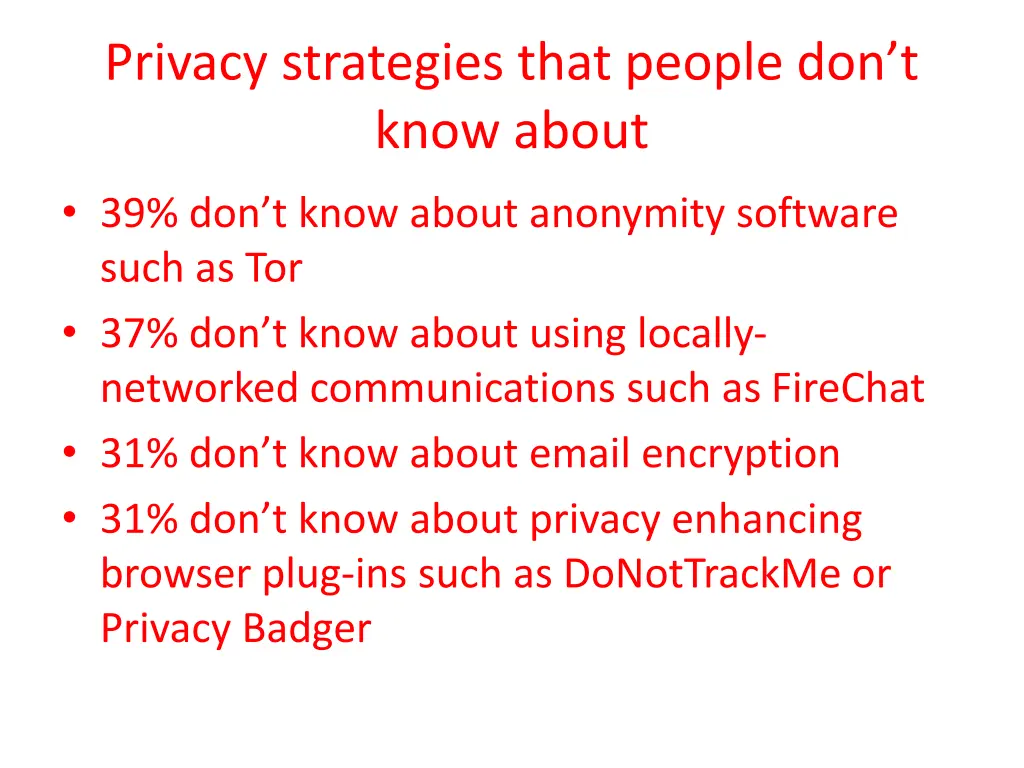 privacy strategies that people don t know about