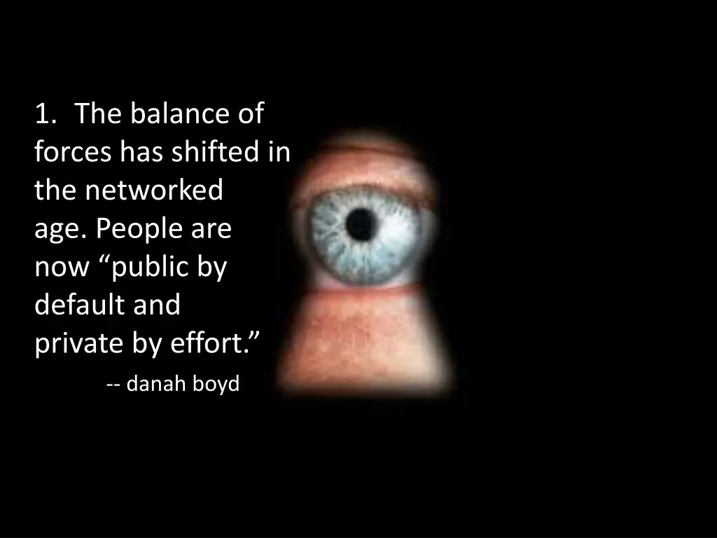 1 the balance of forces has shifted
