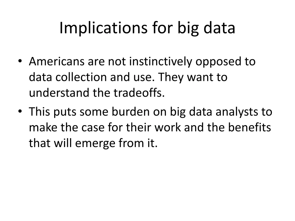 implications for big data 1