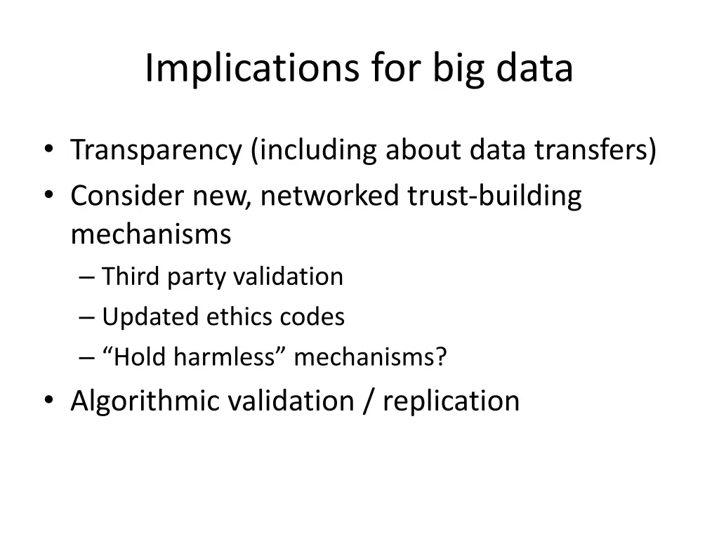 implications for big data 4