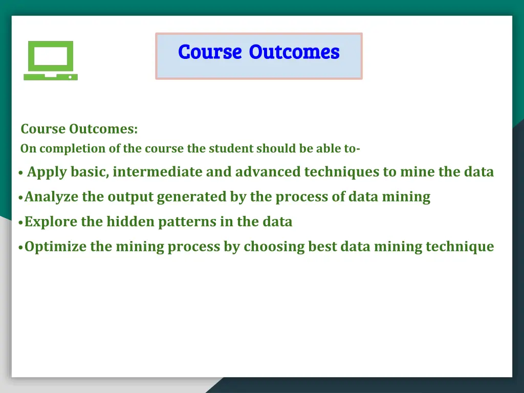 course course outcomes outcomes
