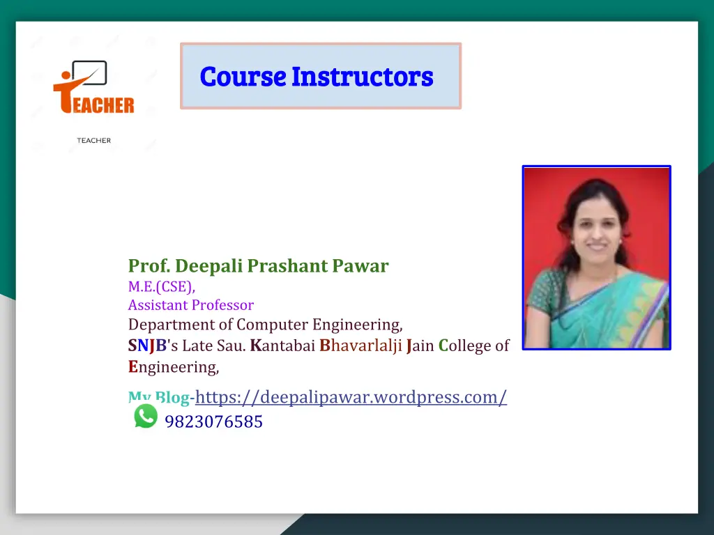 course instructors course instructors