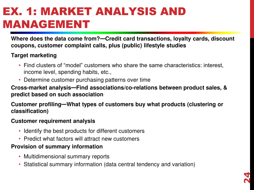 ex 1 market analysis and management