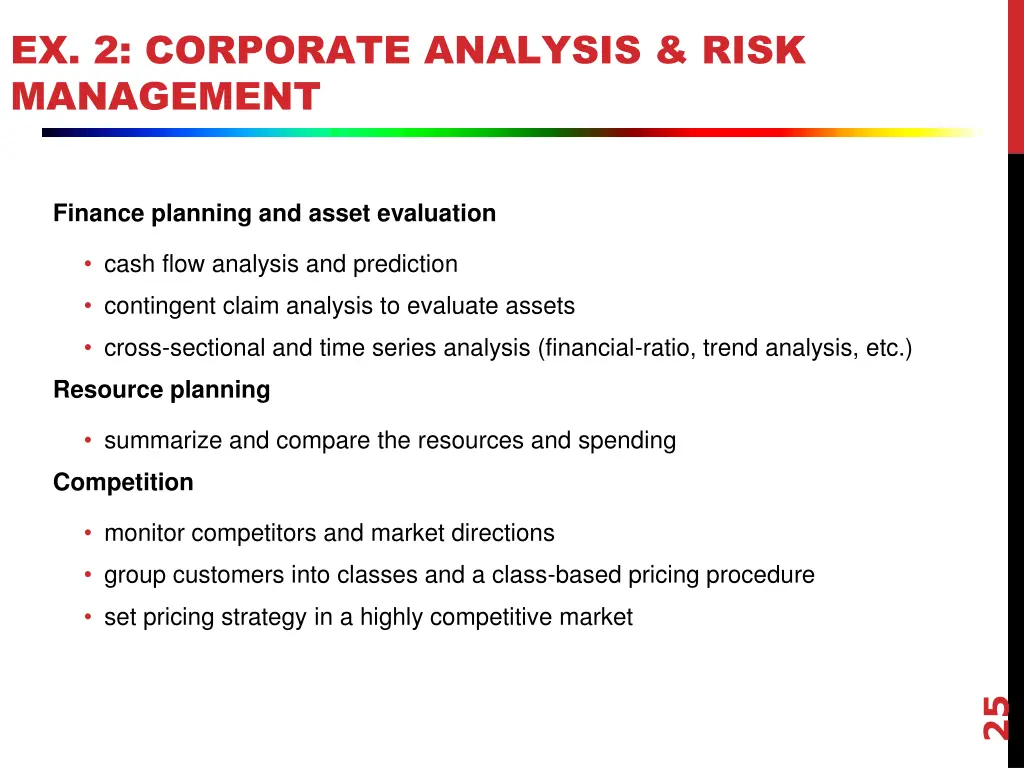 ex 2 corporate analysis risk management