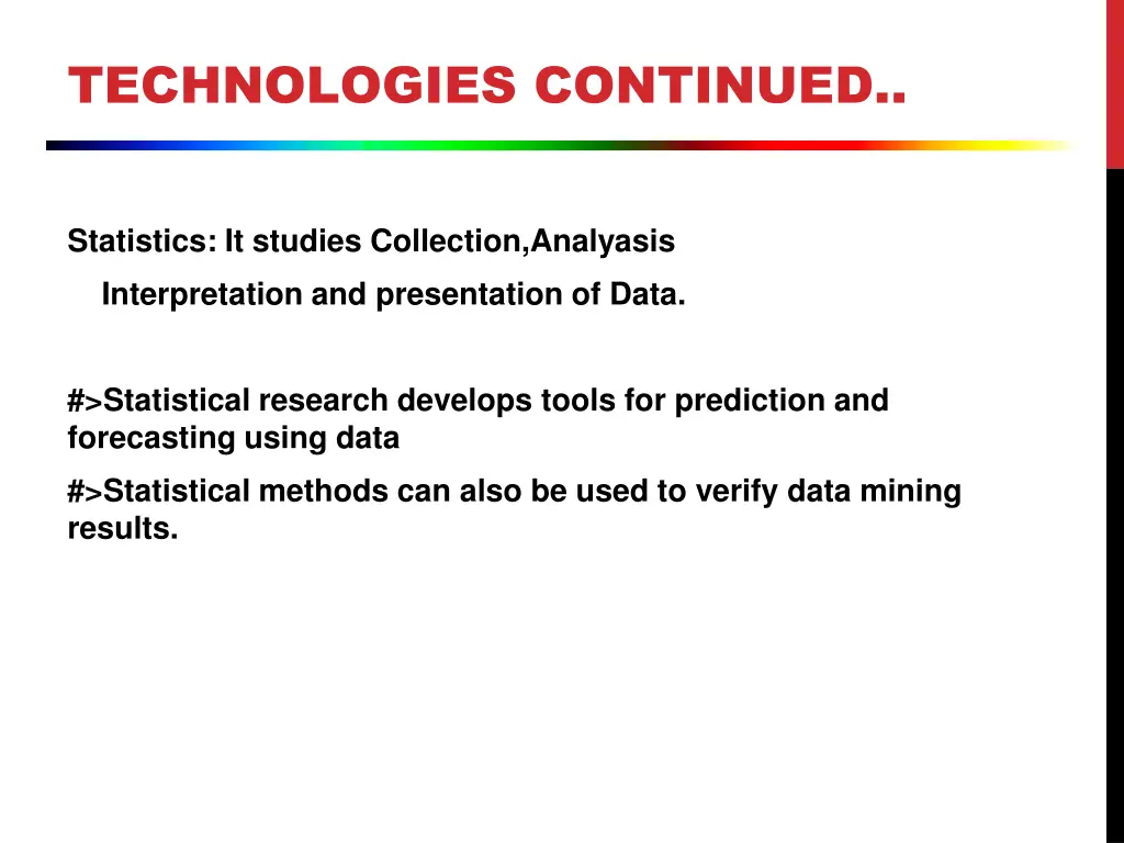 technologies continued
