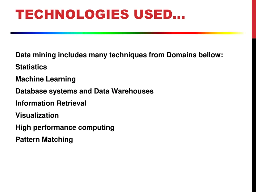 technologies used